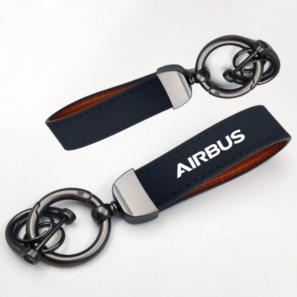 Airbus & Text Design Horseshoe Buckle Key Chains Online now