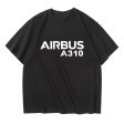 Airbus A310 & Text Designed Relax Fit T-Shirts Sale