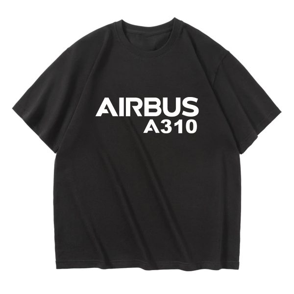 Airbus A310 & Text Designed Relax Fit T-Shirts Sale