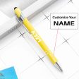 A321 Flat Text Designed Ballpens Capacitive Screen Touch Pens Hot on Sale