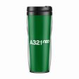 A321neo & Text Designed Plastic Travel Mugs For Discount