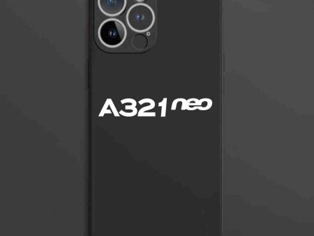 A321neo & Text Designed Soft Silicone iPhone Cases For Sale