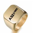 A321neo & Text Designed Designed Men Rings Hot on Sale