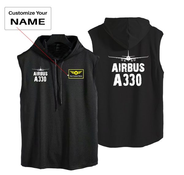 Airbus A330 & Plane Designed Hooded Tank Tops For Cheap