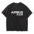 Airbus A330 & Text Designed Relax Fit T-Shirts Fashion