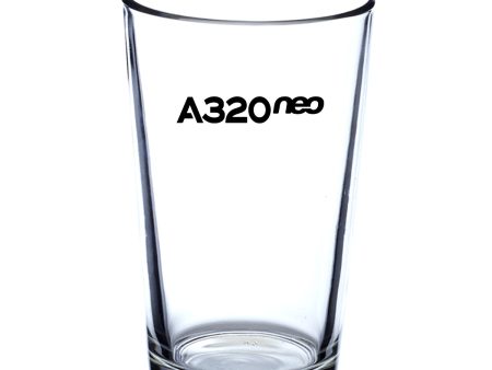 A320neo & Text Designed Beer & Water Glasses Discount