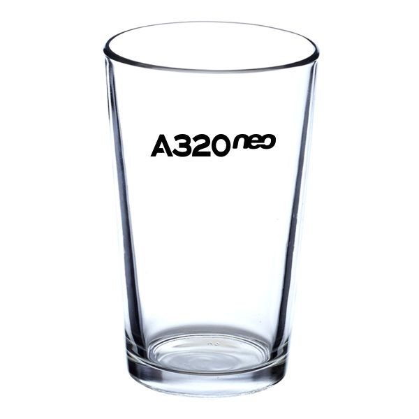 A320neo & Text Designed Beer & Water Glasses Discount