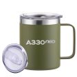 A330neo & Text Designed Stainless Steel Laser Engraved Mugs For Cheap