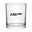 A321neo & Text Designed Special Whiskey Glasses Online Hot Sale