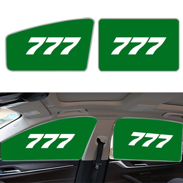 777 Flat Text Designed Car Sun Shade (Side window) on Sale