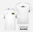 Airbus A320 Silhouette Designed Double-Side T-Shirts Supply