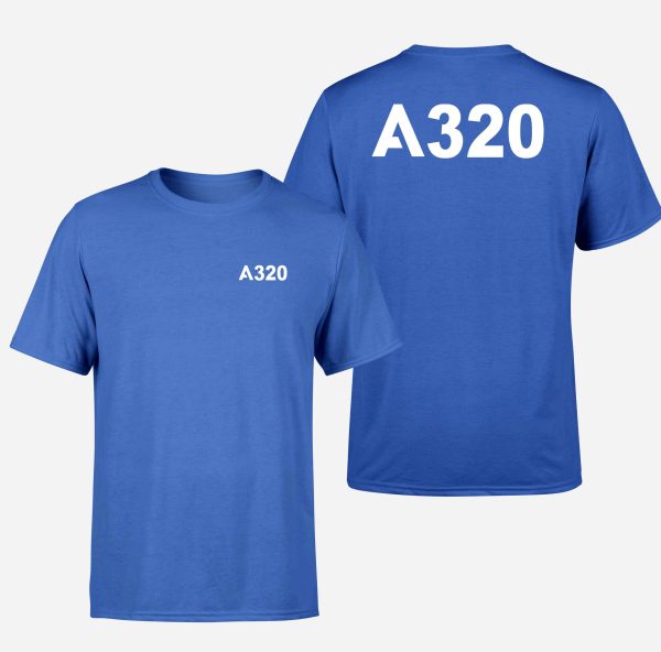 A320 Flat Text Designed Double-Side T-Shirts Online Hot Sale