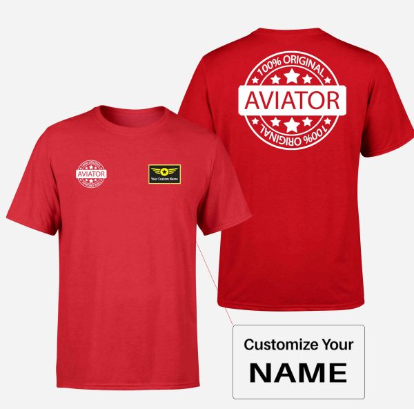 100 Original Aviator Designed Double-Side T-Shirts For Discount