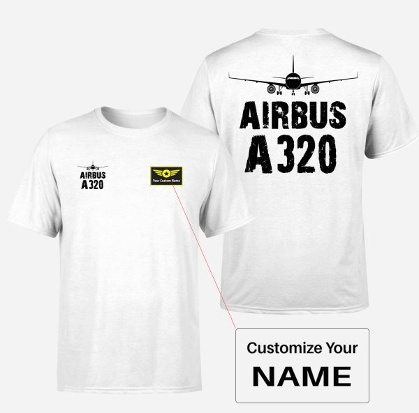 Airbus A320 & Plane Designed Double-Side T-Shirts Online Sale