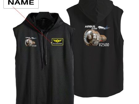 Airbus A320 & V2500 Engine Designed Hooded Tank Tops For Sale