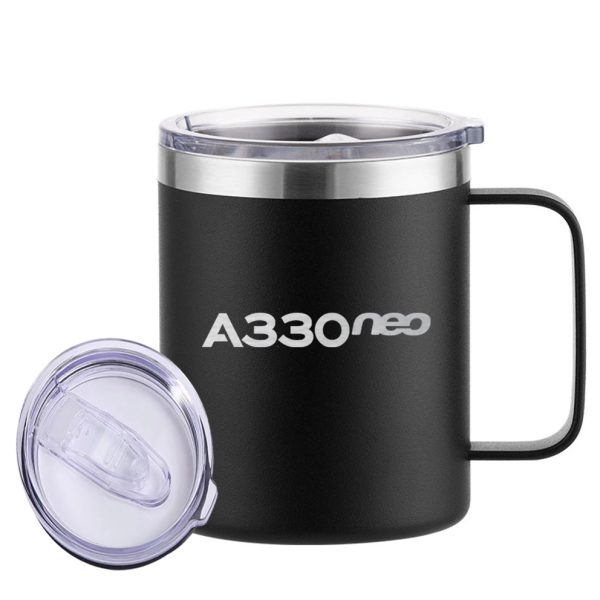 A330neo & Text Designed Stainless Steel Laser Engraved Mugs For Cheap