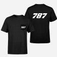 787 Flat Text Designed Pocket T-Shirts Sale