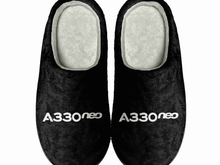 A330neo & Text Designed Cotton Slippers Online Hot Sale