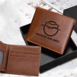 Aegean Airlines Designed Laser Leather Wallets For Sale