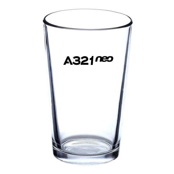 A321neo & Text Designed Beer & Water Glasses Supply