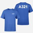 A321 Flat Text Designed Double-Side T-Shirts Discount