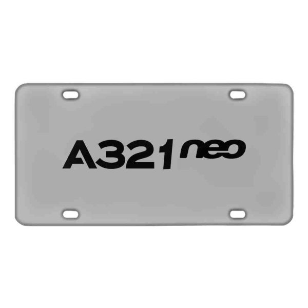 A321neo & Text Designed Metal (License) Plates For Sale