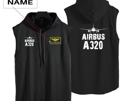 Airbus A320 & Plane Designed Hooded Tank Tops Hot on Sale