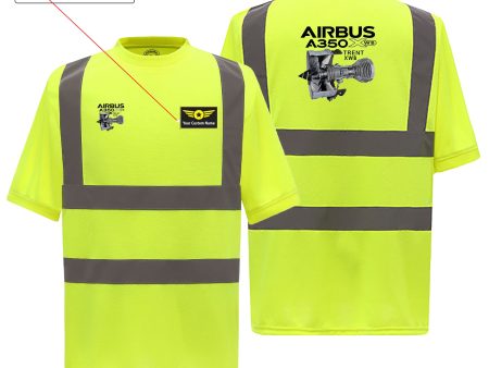 Airbus A350 & Trent Wxb Engine Designed Reflective T-Shirts Hot on Sale