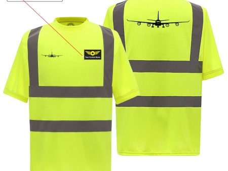 Airbus A340 Silhouette Designed Reflective T-Shirts Online Sale