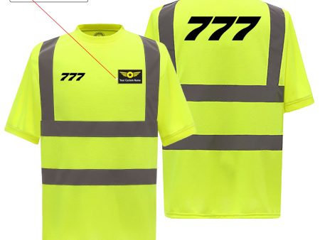 777 Flat Text Designed Reflective T-Shirts Online Sale