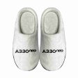 A330neo & Text Designed Cotton Slippers Online Hot Sale