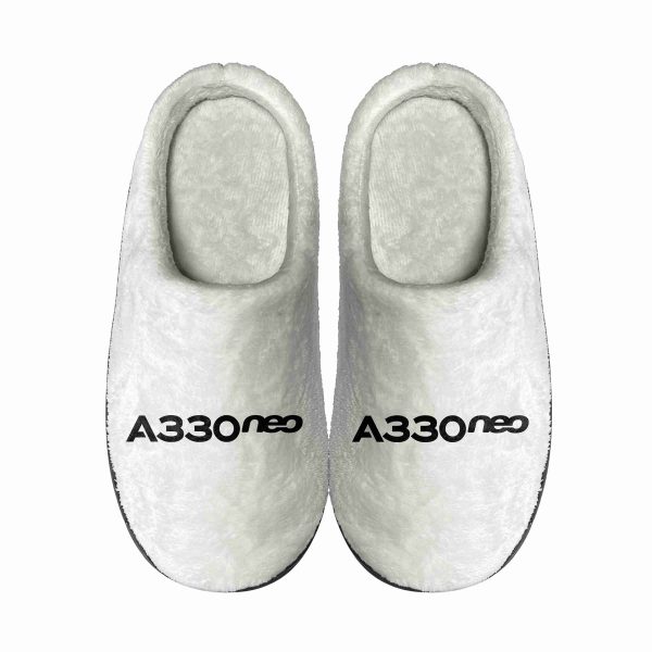 A330neo & Text Designed Cotton Slippers Online Hot Sale