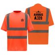 Airbus A320 & Plane Designed Reflective T-Shirts For Discount