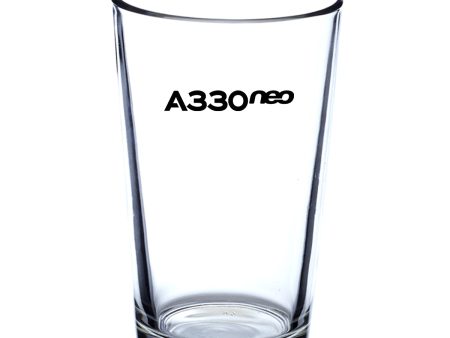 A330neo & Text Designed Beer & Water Glasses Online