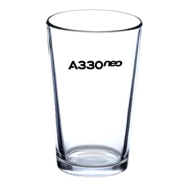 A330neo & Text Designed Beer & Water Glasses Online