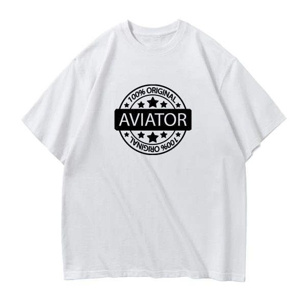 %100 Original Aviator Designed Relax Fit T-Shirts Discount