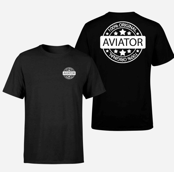 100 Original Aviator Designed Double-Side T-Shirts For Discount