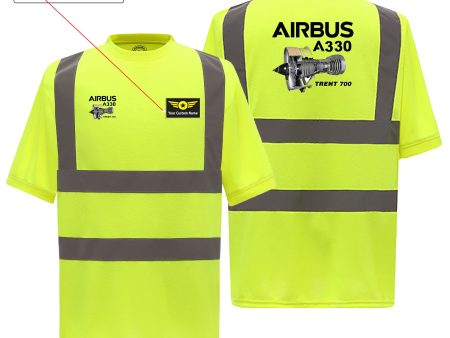 Airbus A330 & Trent 700 Engine Designed Reflective T-Shirts Sale