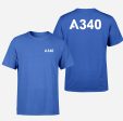 A340 Flat Text Designed Double-Side T-Shirts Online Sale