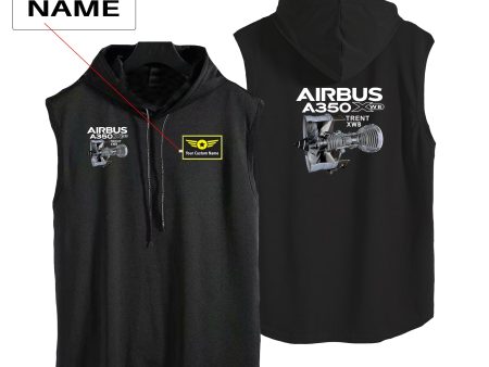 Airbus A350 & Trent Wxb Engine Designed Hooded Tank Tops For Cheap