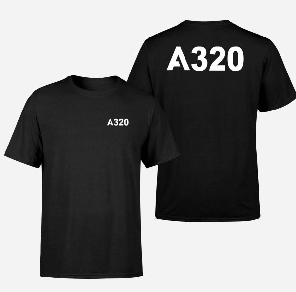 A320 Flat Text Designed Double-Side T-Shirts Online Hot Sale