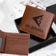 Air Astana Designed Laser Leather Wallets Supply