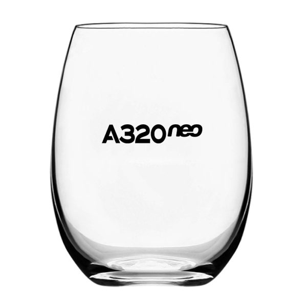 A320neo & Text Designed Water & Drink Glasses Online Hot Sale