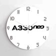 A330neo & Text Designed Wall Clocks Fashion