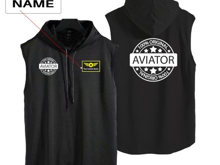 %100 Original Aviator Designed Hooded Tank Tops Online Hot Sale