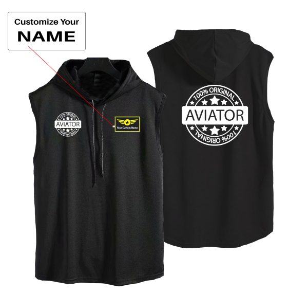 %100 Original Aviator Designed Hooded Tank Tops Online Hot Sale