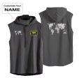 World Map (Text) Designed Hooded Tank Tops Fashion