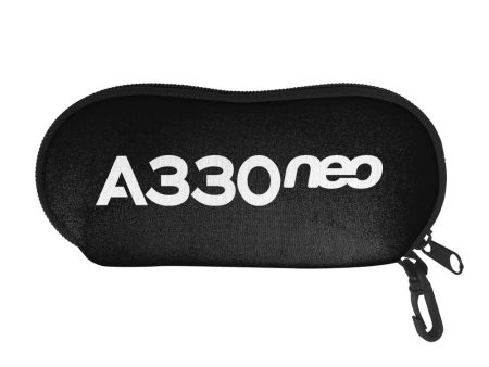 A330neo & Text Designed Glasses Bag For Discount