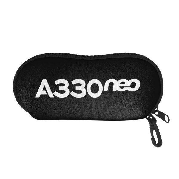 A330neo & Text Designed Glasses Bag For Discount