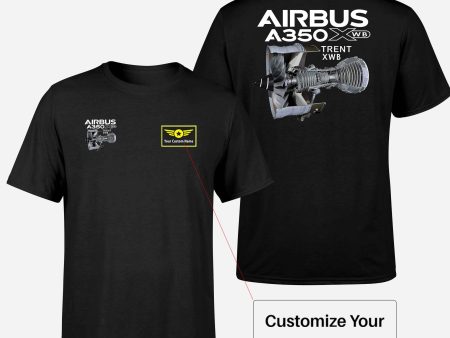 Airbus A350 & Trent Wxb Engine Designed Double-Side T-Shirts For Sale